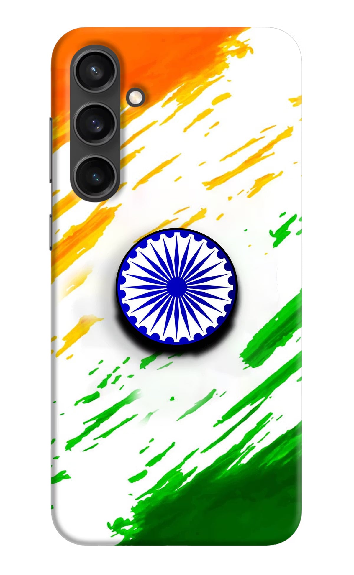 Indian Flag Ashoka Chakra Samsung S23 Pop Case by Casekaro
