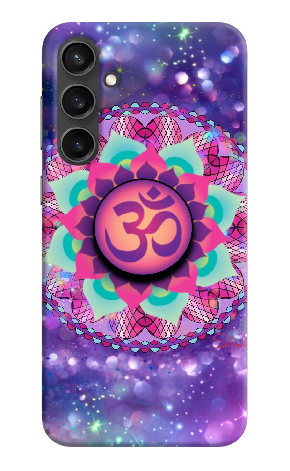 Om Purple Samsung S23 Pop Case by Casekaro