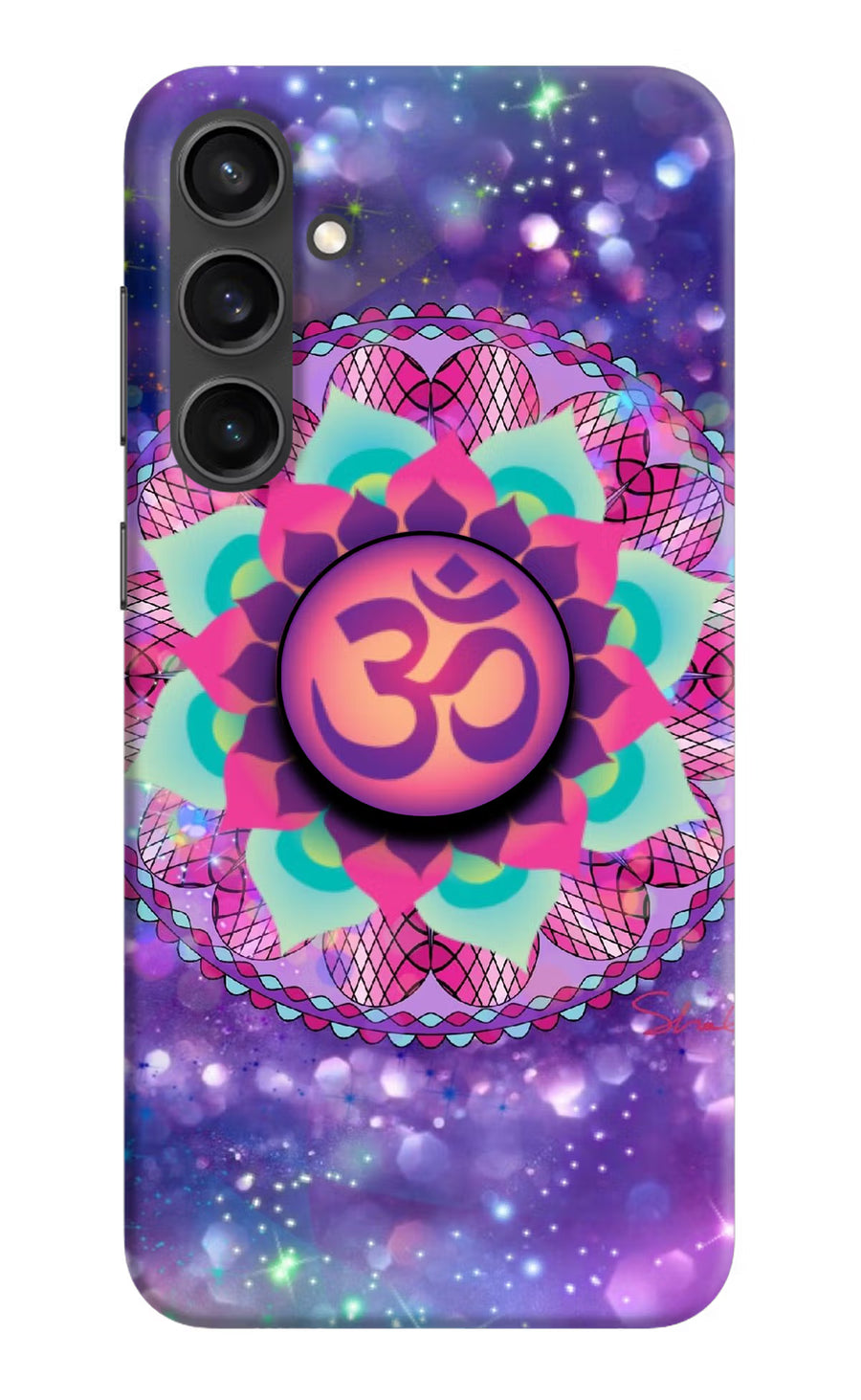 Om Purple Samsung S23 Pop Case, Hard case