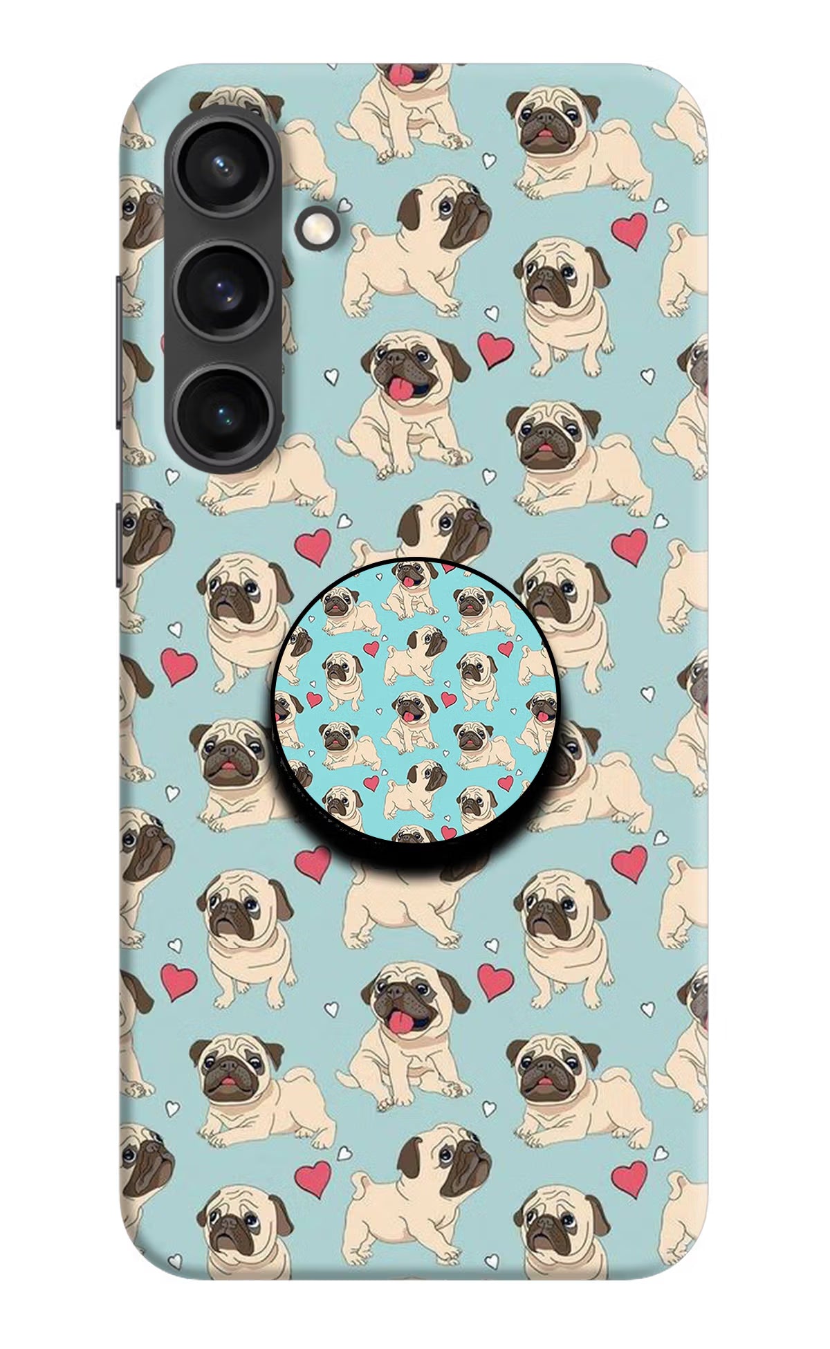 Pug Dog Samsung S23 Pop Case by Casekaro