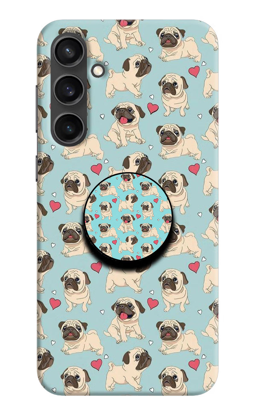 Pug Dog Samsung S23 Pop Case, Hard case