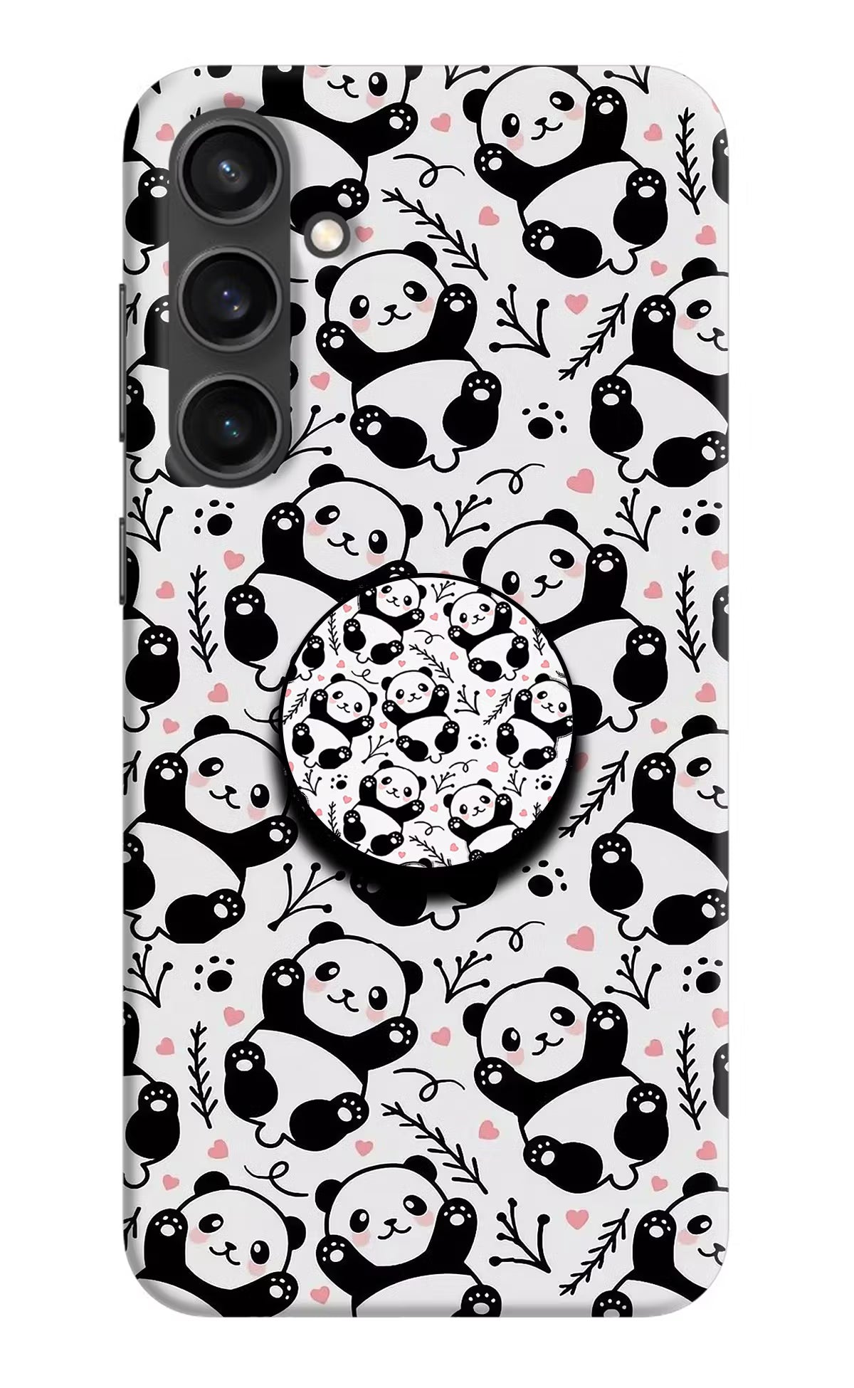 Cute Panda Samsung S23 Pop Case by Casekaro