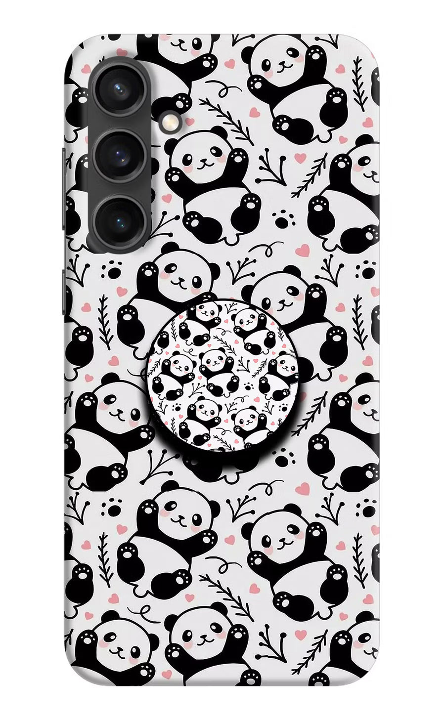 Cute Panda Samsung S23 Pop Case, Hard case