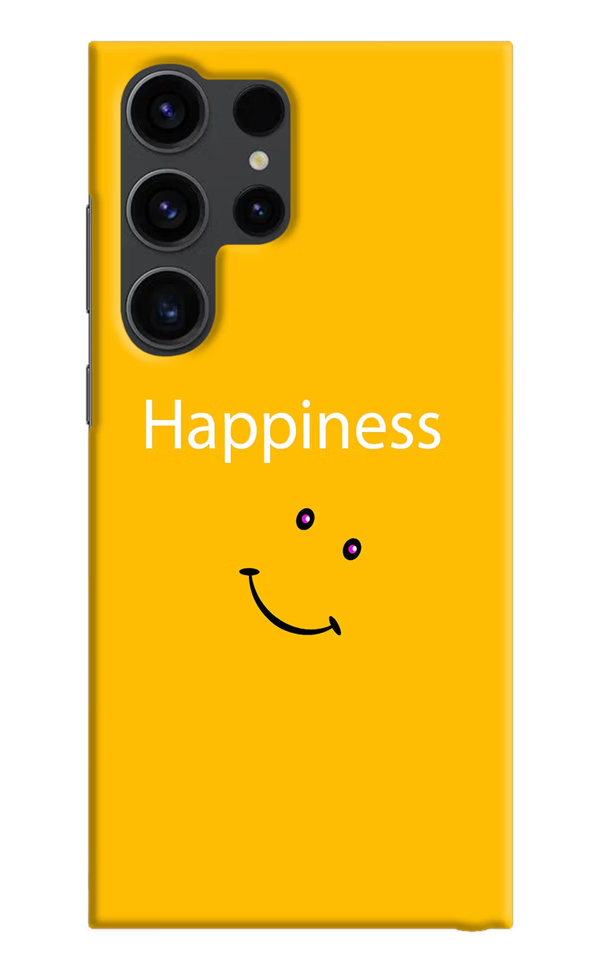 Happiness With Smiley Samsung S23 Ultra Hard Case Back Cover by Casekaro