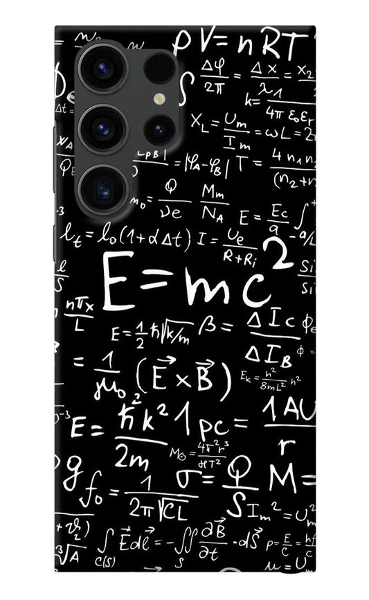 Physics Albert Einstein Formula Samsung S23 Ultra Back Cover