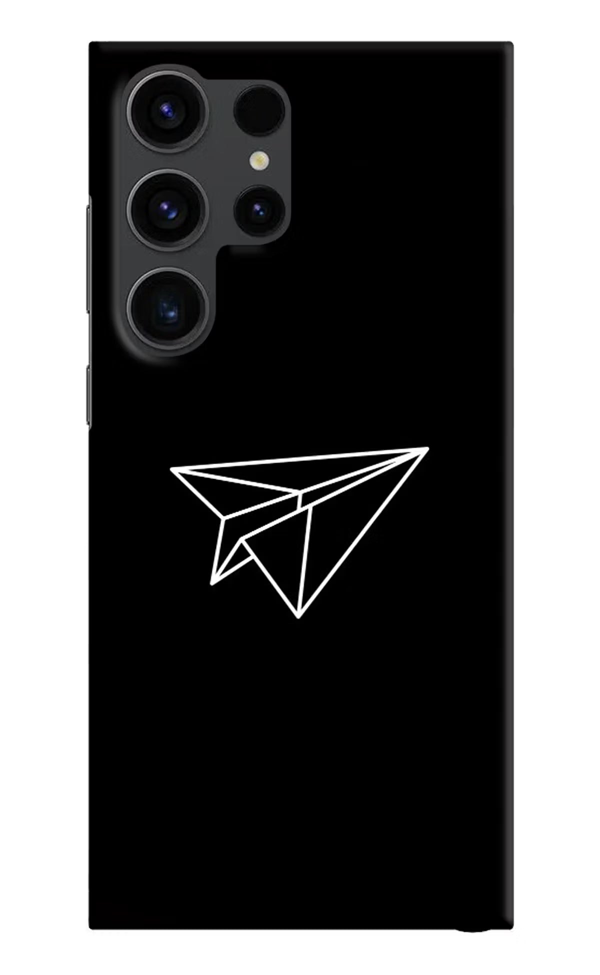 Paper Plane White Samsung S23 Ultra Hard Case Back Cover by Casekaro