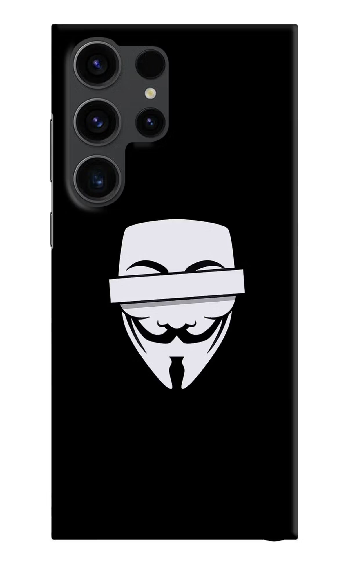 Anonymous Face Samsung S23 Ultra Hard Case Back Cover by Casekaro