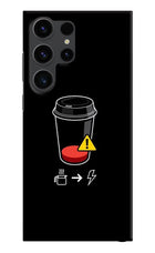 Coffee Samsung S23 Ultra Hard Case Back Cover by Casekaro
