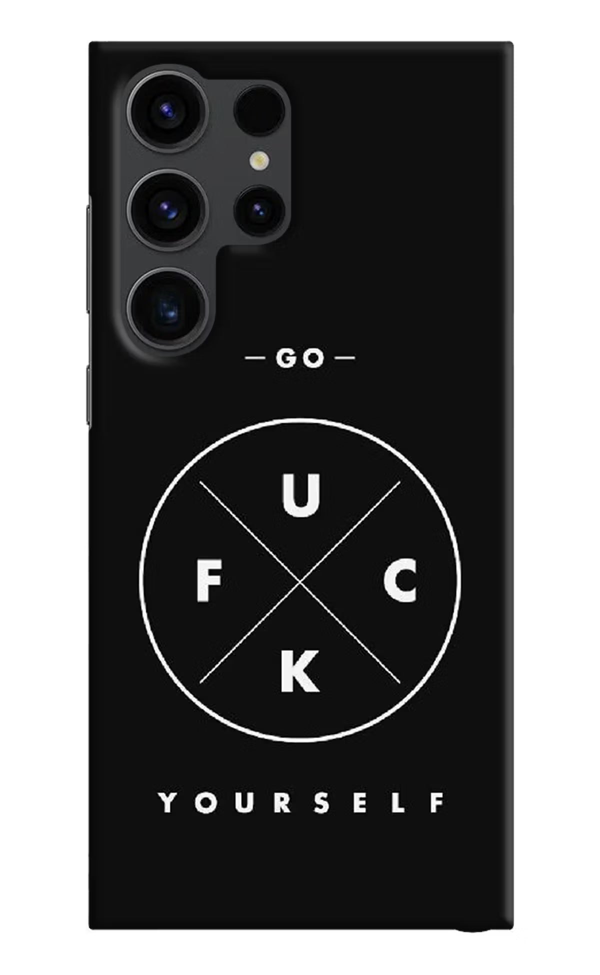 Go Fuck Yourself Samsung S23 Ultra Hard Case Back Cover by Casekaro