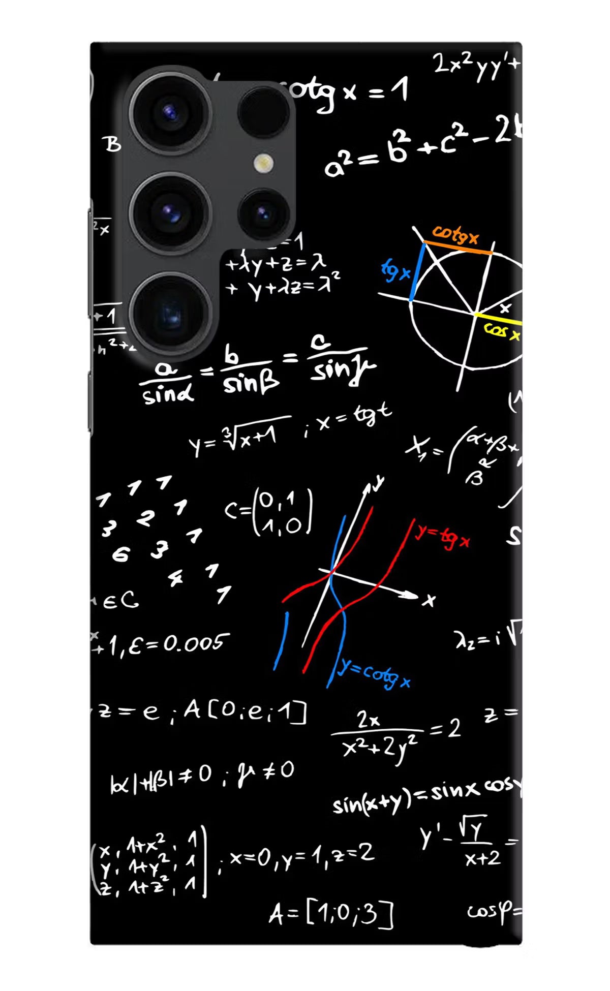 Mathematics Formula Samsung S23 Ultra Hard Case Back Cover by Casekaro