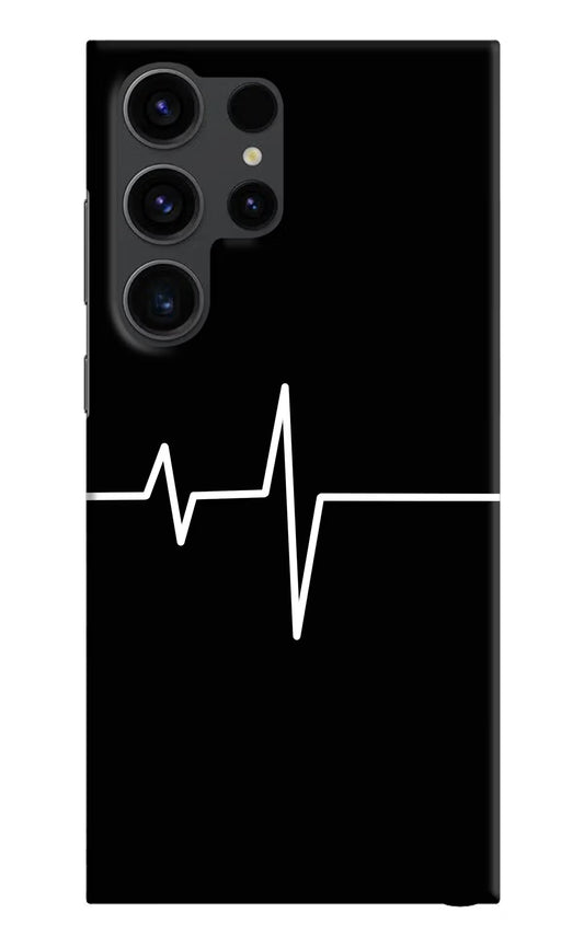 Heart Beats Samsung S23 Ultra Hard Case Back Cover by Casekaro