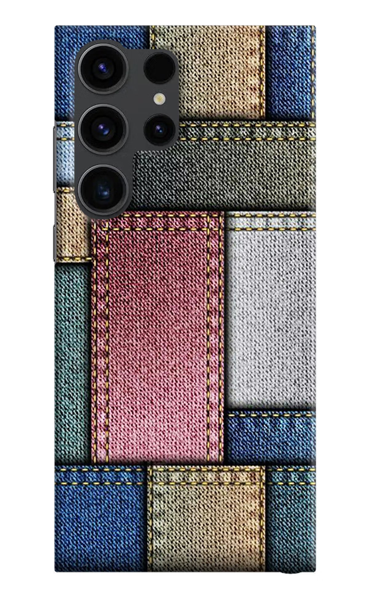 Multicolor Jeans Samsung S23 Ultra Hard Case Back Cover by Casekaro