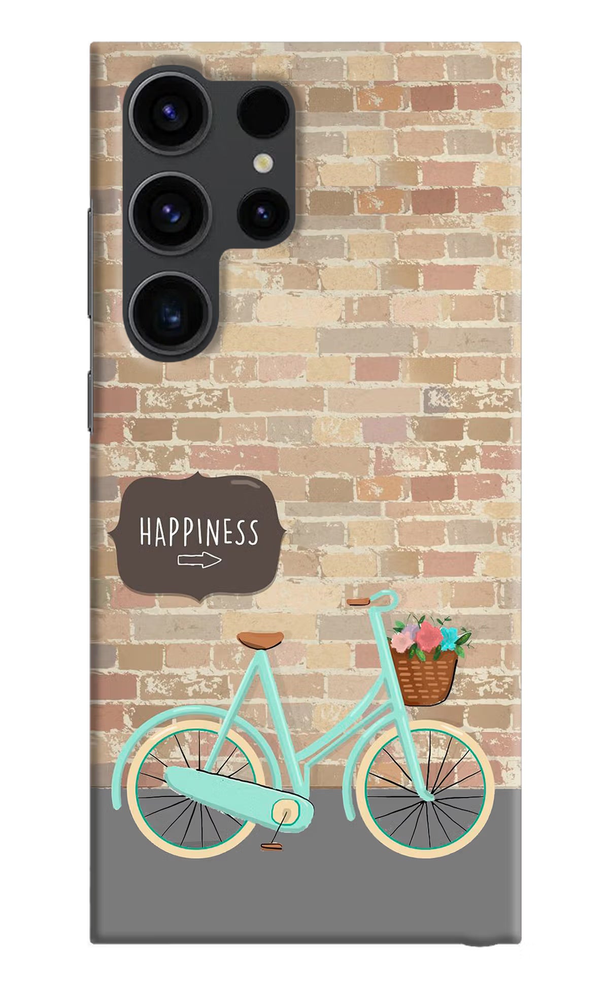 Happiness Artwork Samsung S23 Ultra Hard Case Back Cover by Casekaro