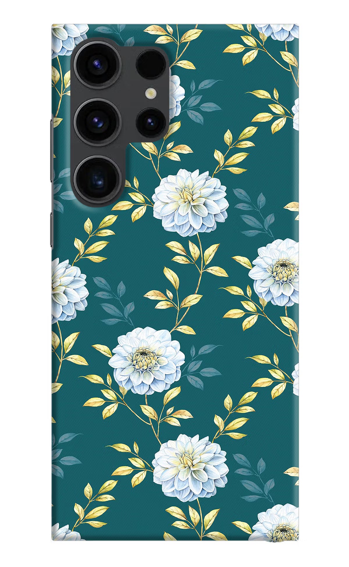 Flowers Samsung S23 Ultra Hard Case Back Cover by Casekaro