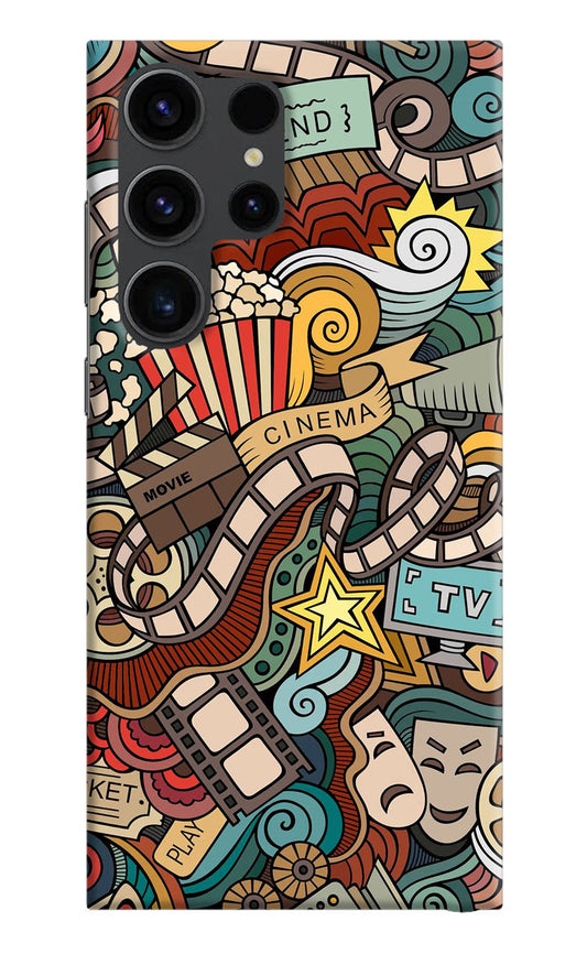 Cinema Abstract Samsung S23 Ultra Hard Case Back Cover by Casekaro