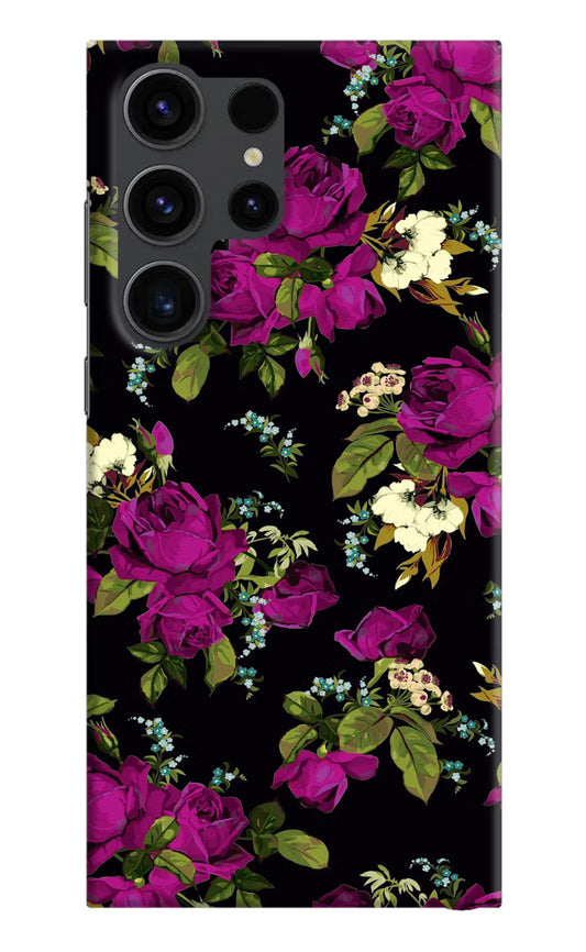 Flowers Samsung S23 Ultra Hard Case Back Cover by Casekaro