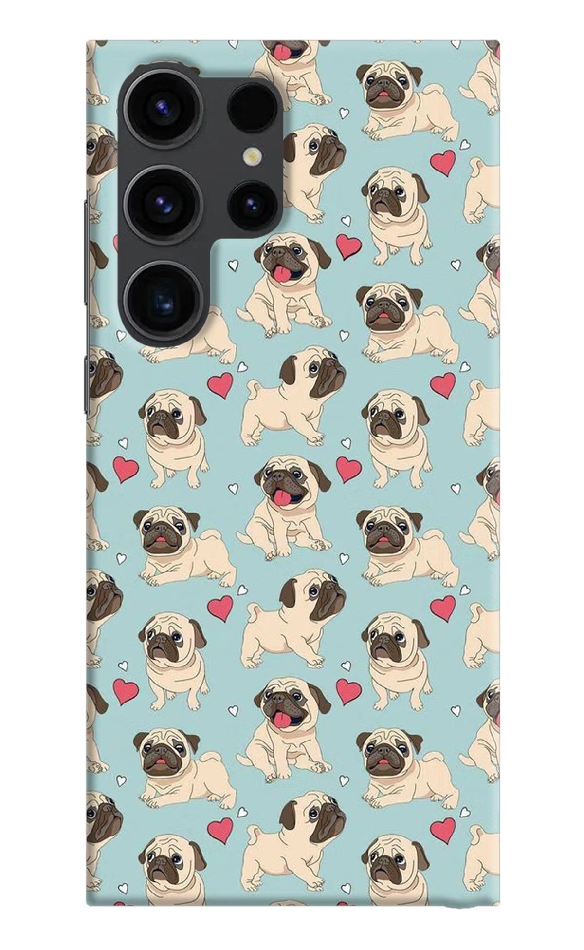 Pug Dog Samsung S23 Ultra Hard Case Back Cover by Casekaro