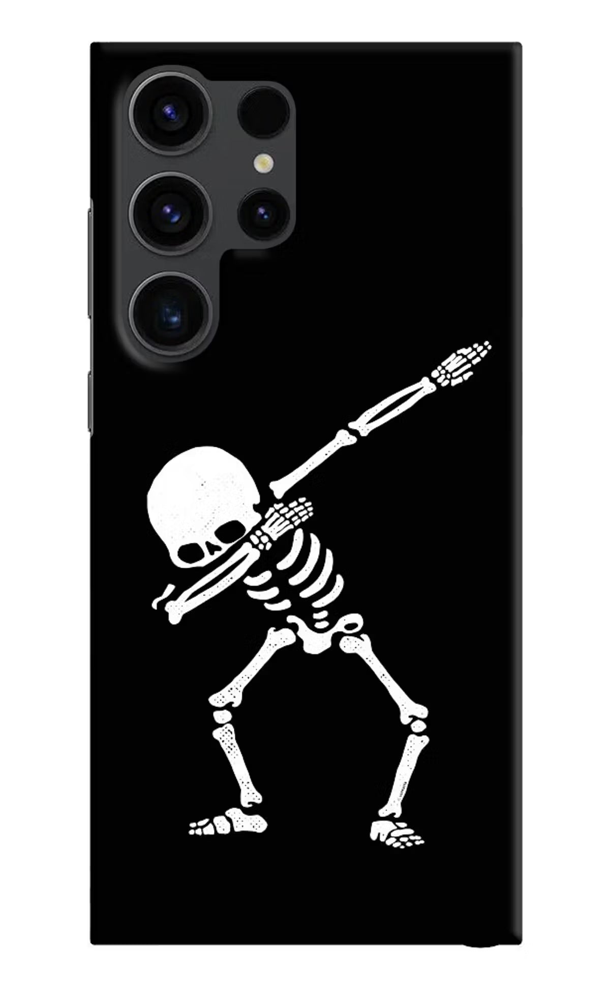Dabbing Skeleton Art Samsung S23 Ultra Hard Case Back Cover by Casekaro