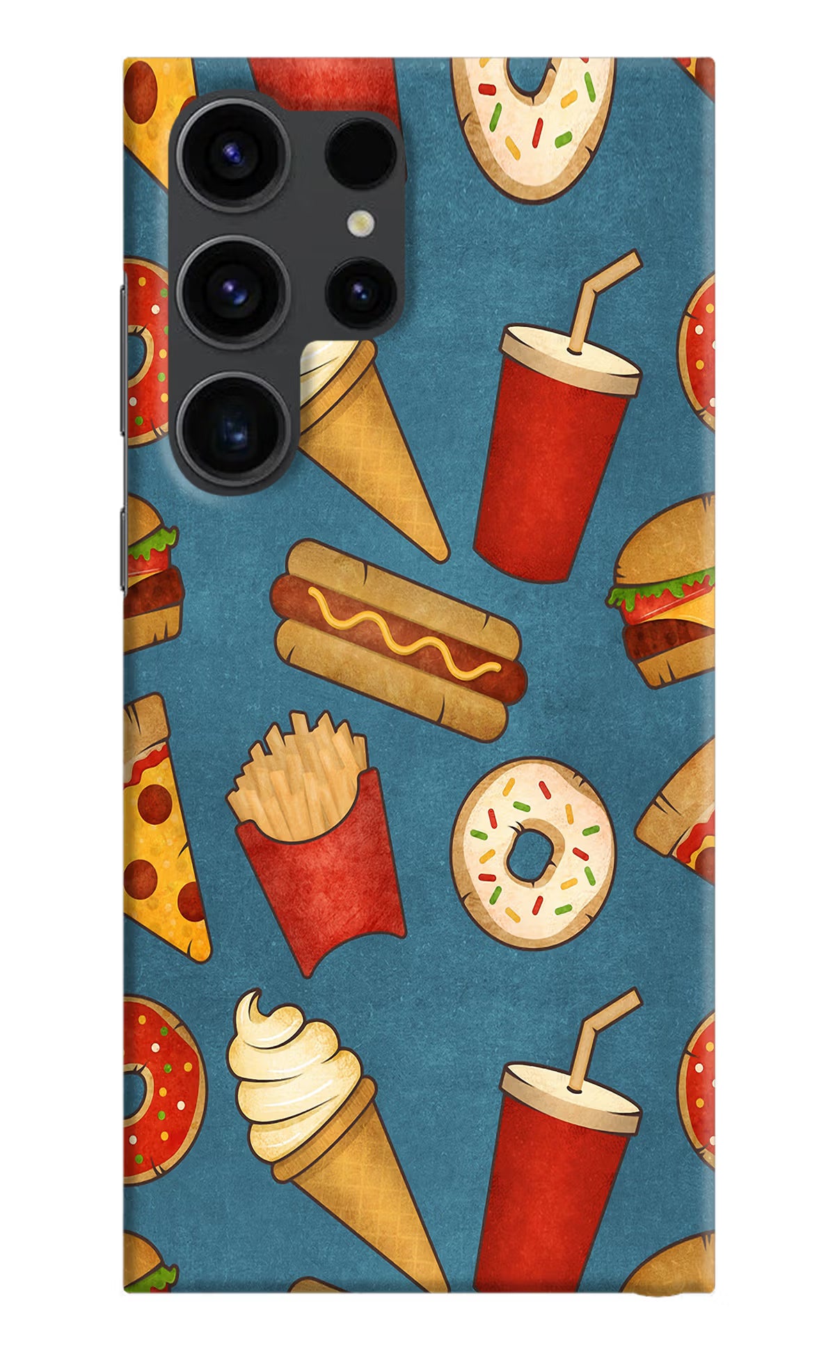 Foodie Samsung S23 Ultra Hard Case Back Cover by Casekaro