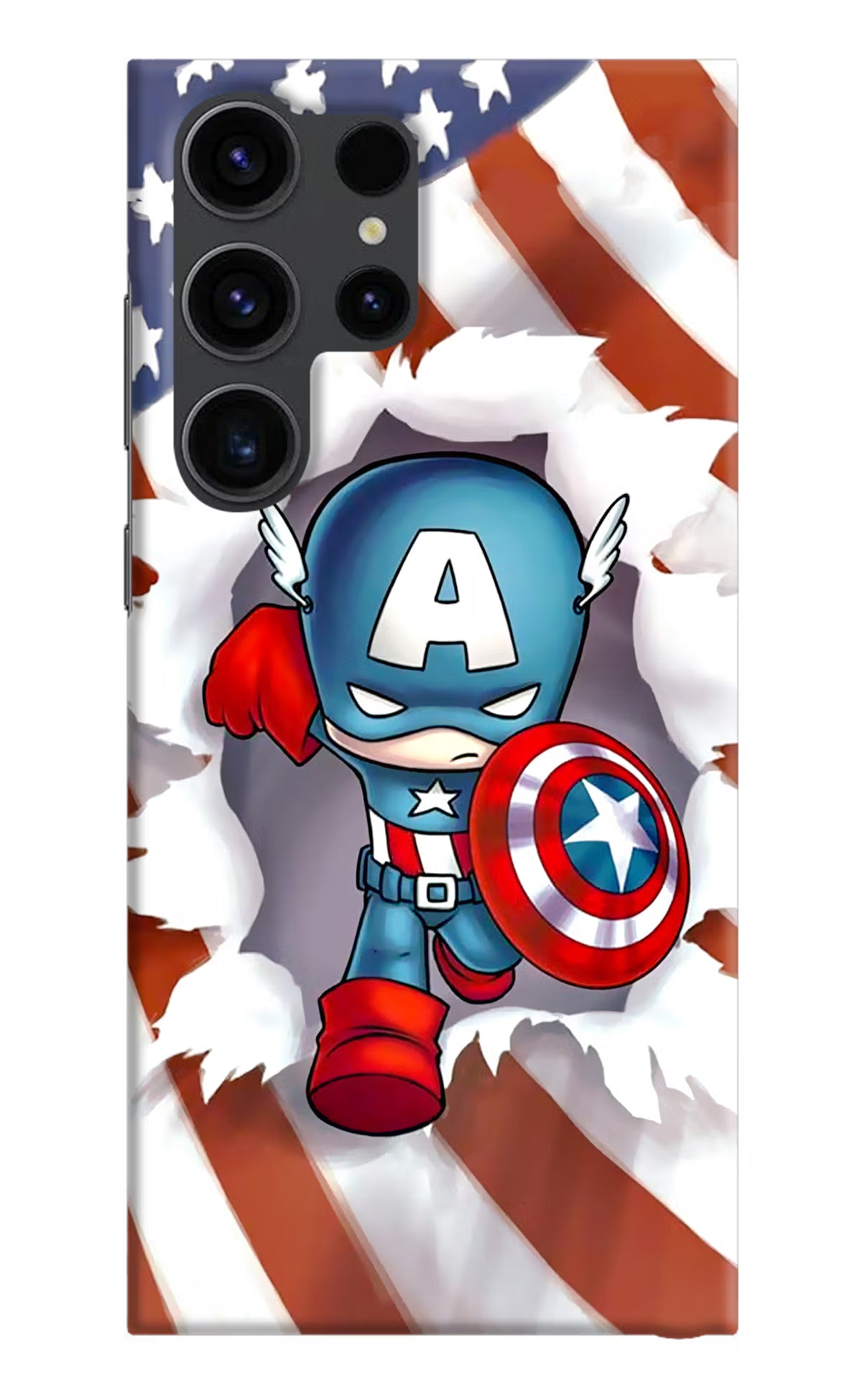 Captain America Samsung S23 Ultra Hard Case Back Cover by Casekaro
