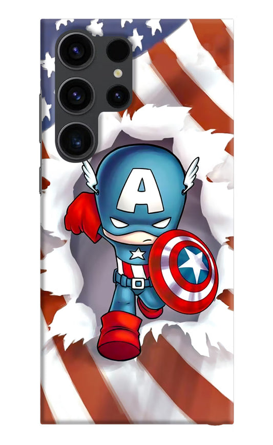 Captain America Samsung S23 Ultra Hard Case Back Cover by Casekaro