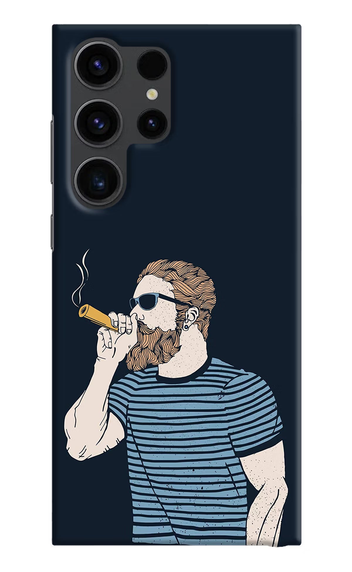 Smoking Samsung S23 Ultra Hard Case Back Cover by Casekaro