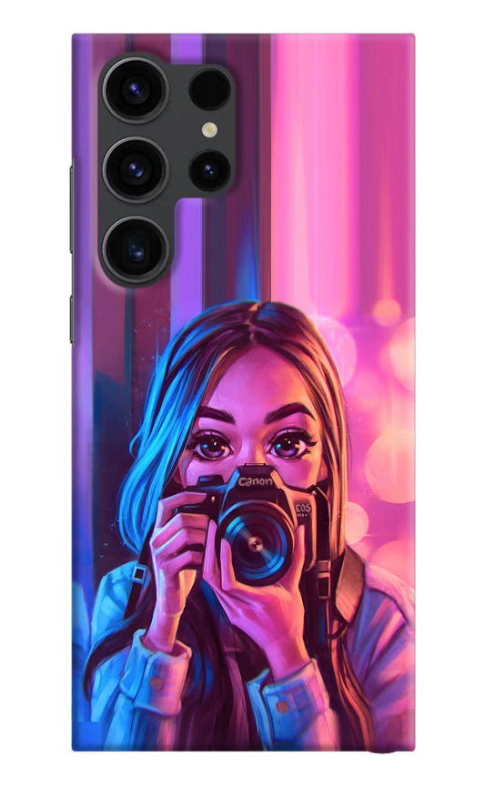 Girl Photographer Samsung S23 Ultra Hard Case Back Cover by Casekaro
