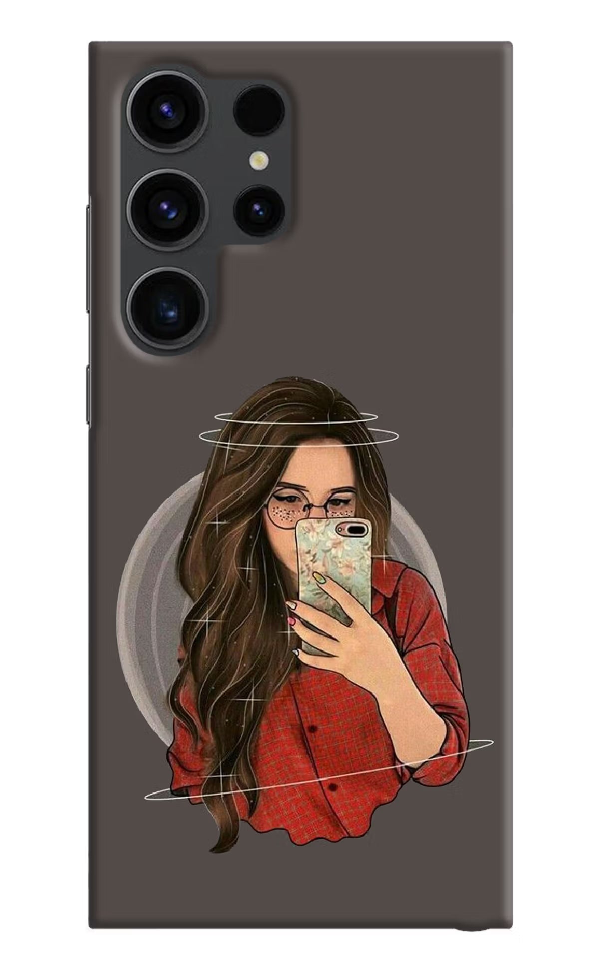 Selfie Queen Samsung S23 Ultra Hard Case Back Cover by Casekaro