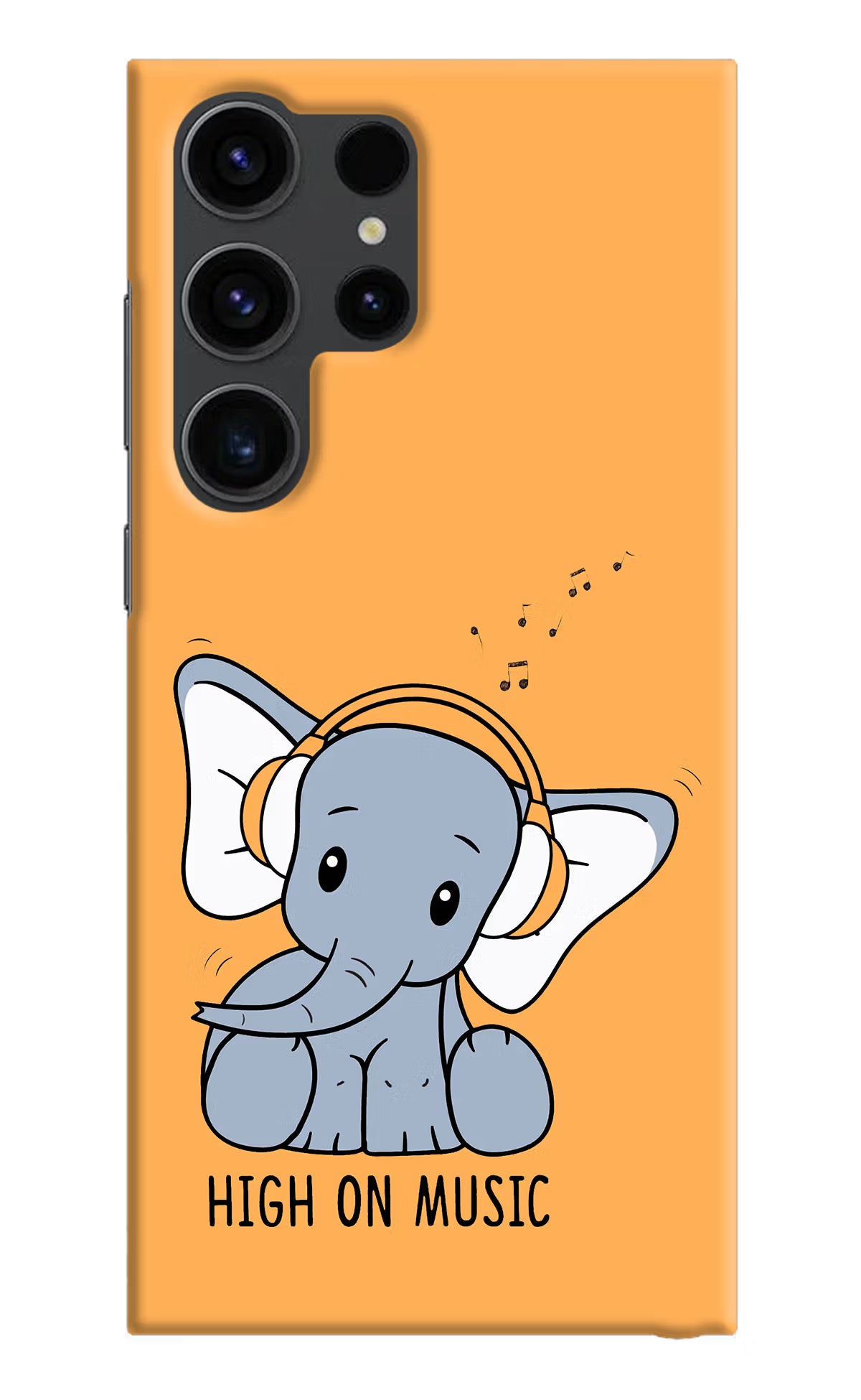 High On Music Samsung S23 Ultra Hard Case Back Cover by Casekaro