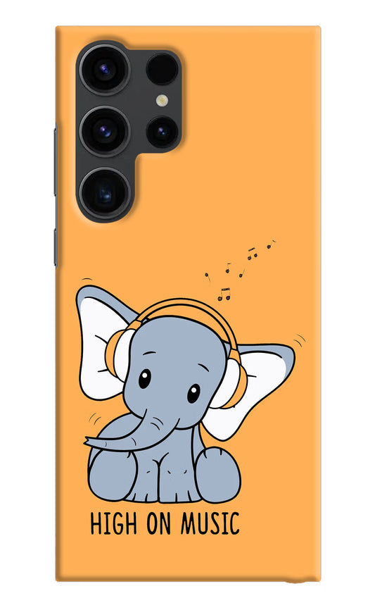 High On Music Samsung S23 Ultra Hard Case Back Cover by Casekaro