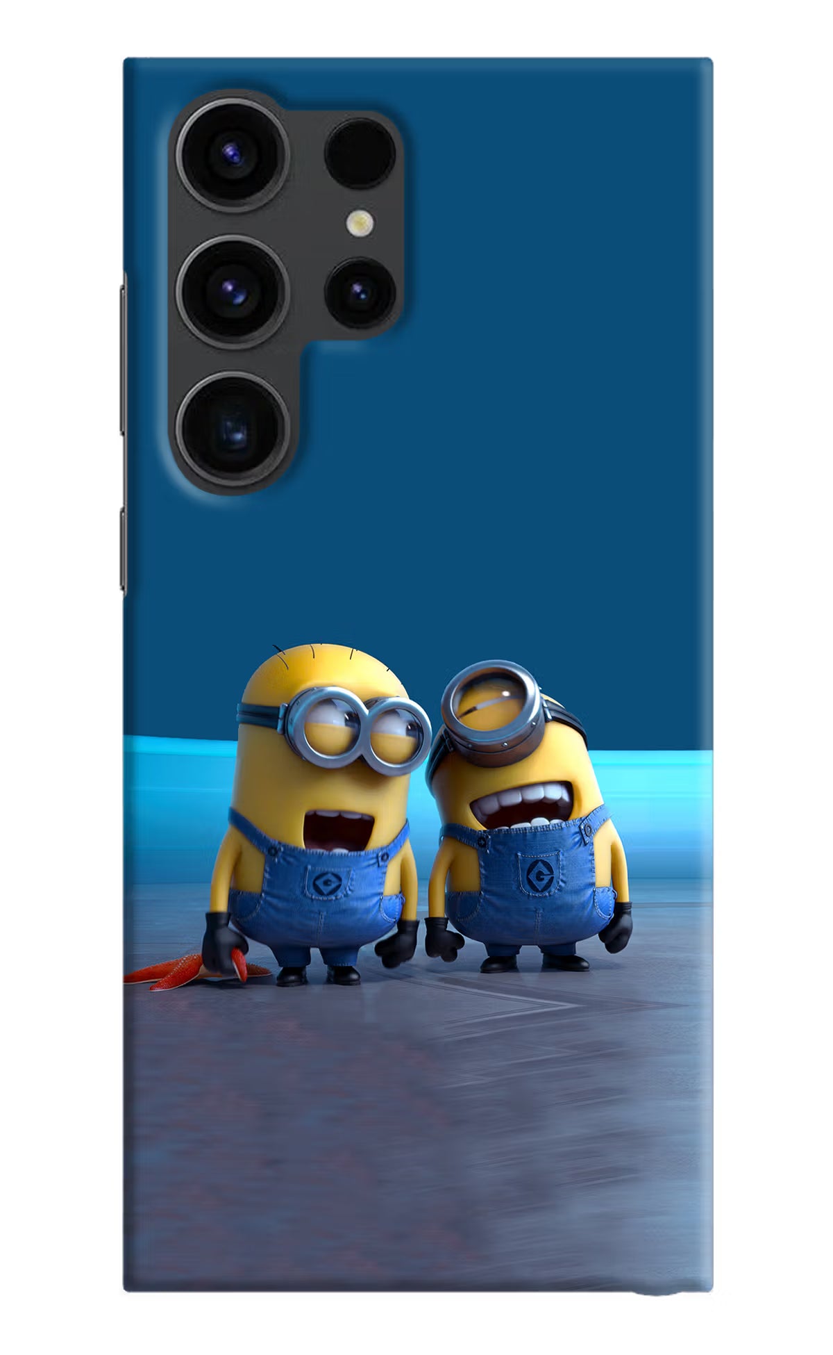 Minion Laughing Samsung S23 Ultra Hard Case Back Cover by Casekaro