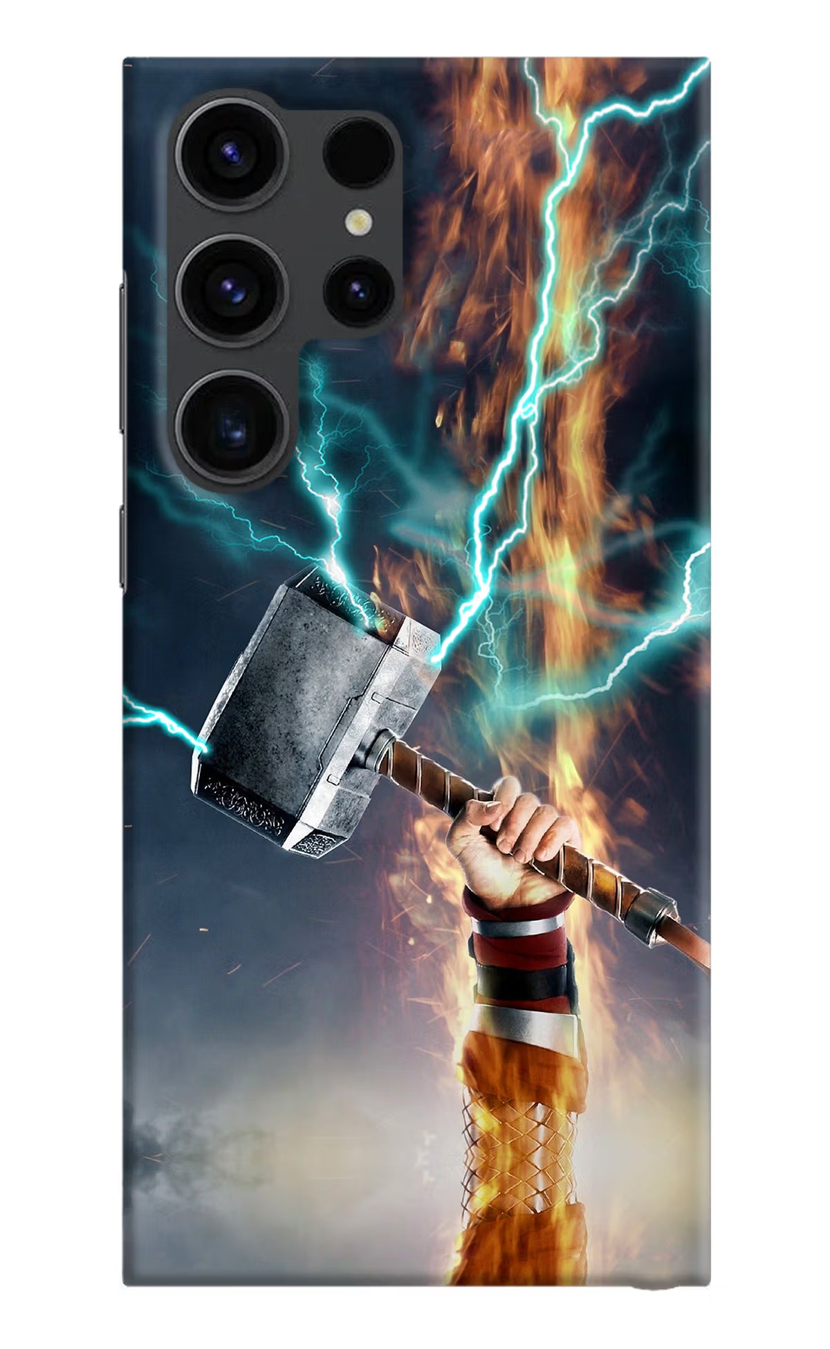 Thor Hammer Mjolnir Samsung S23 Ultra Hard Case Back Cover by Casekaro