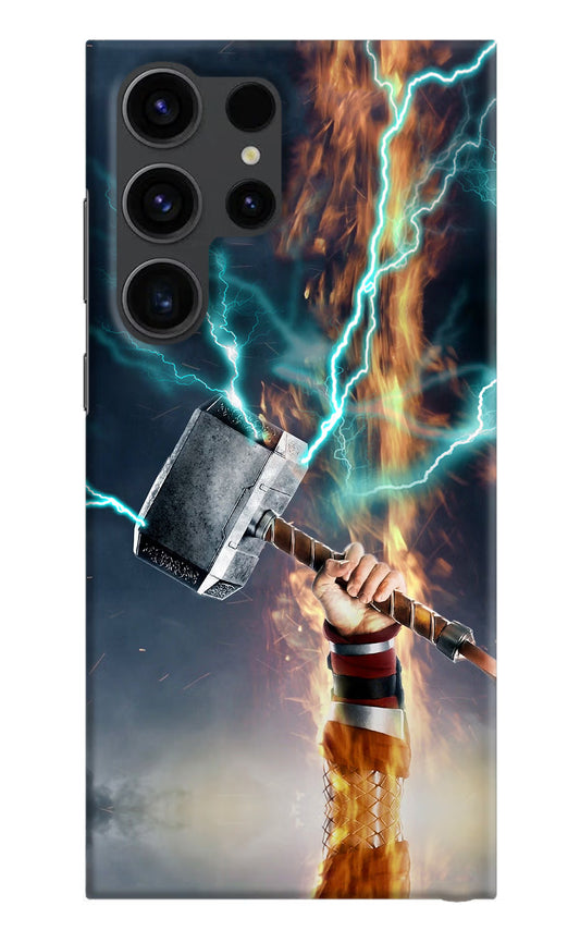 Thor Hammer Mjolnir Samsung S23 Ultra Hard Case Back Cover by Casekaro