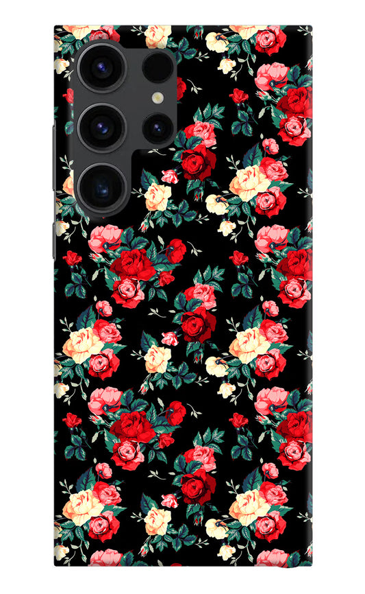 Rose Pattern Samsung S23 Ultra Hard Case Back Cover by Casekaro