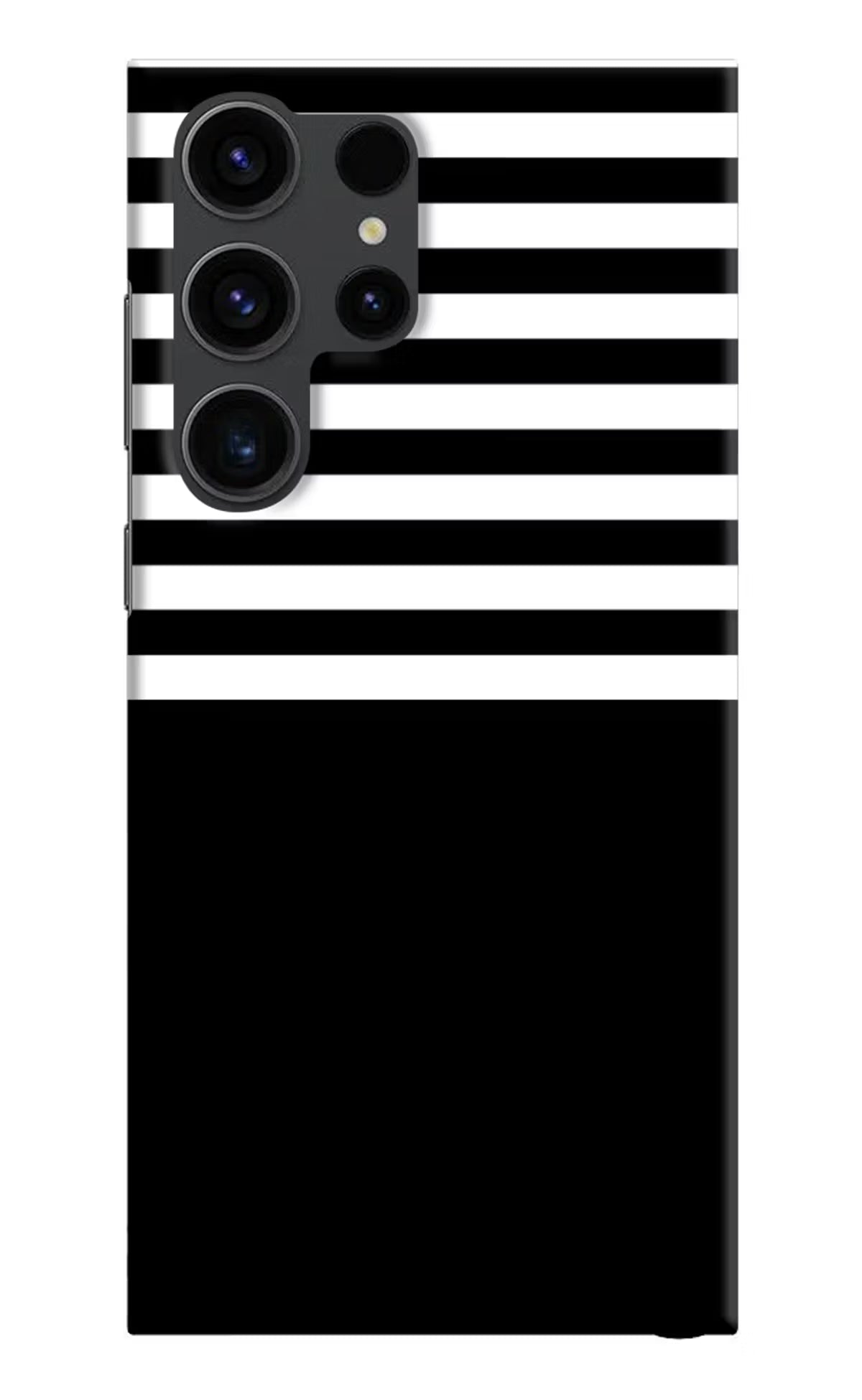 Black and White Print Samsung S23 Ultra Hard Case Back Cover by Casekaro