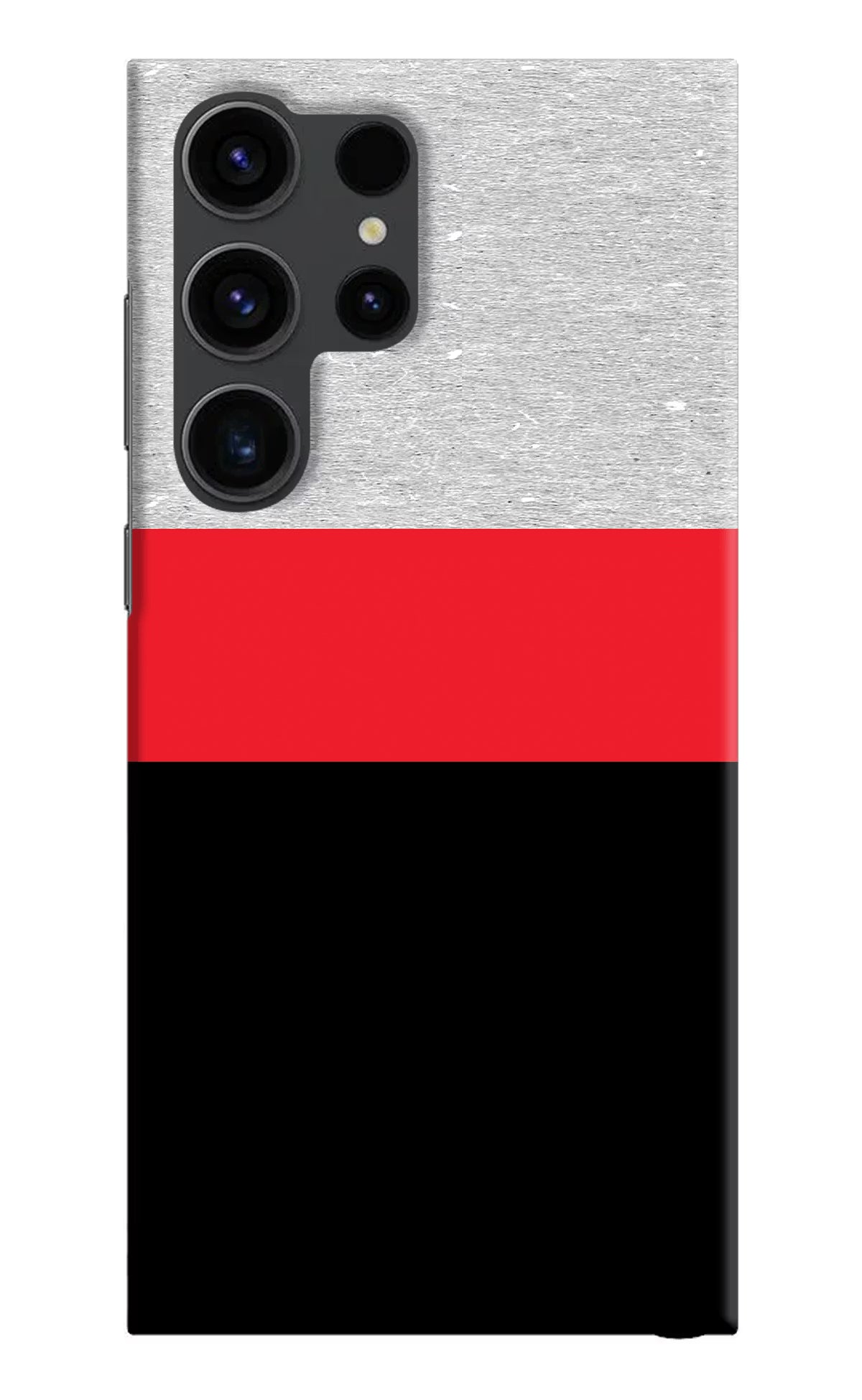 Tri Color Pattern Samsung S23 Ultra Hard Case Back Cover by Casekaro