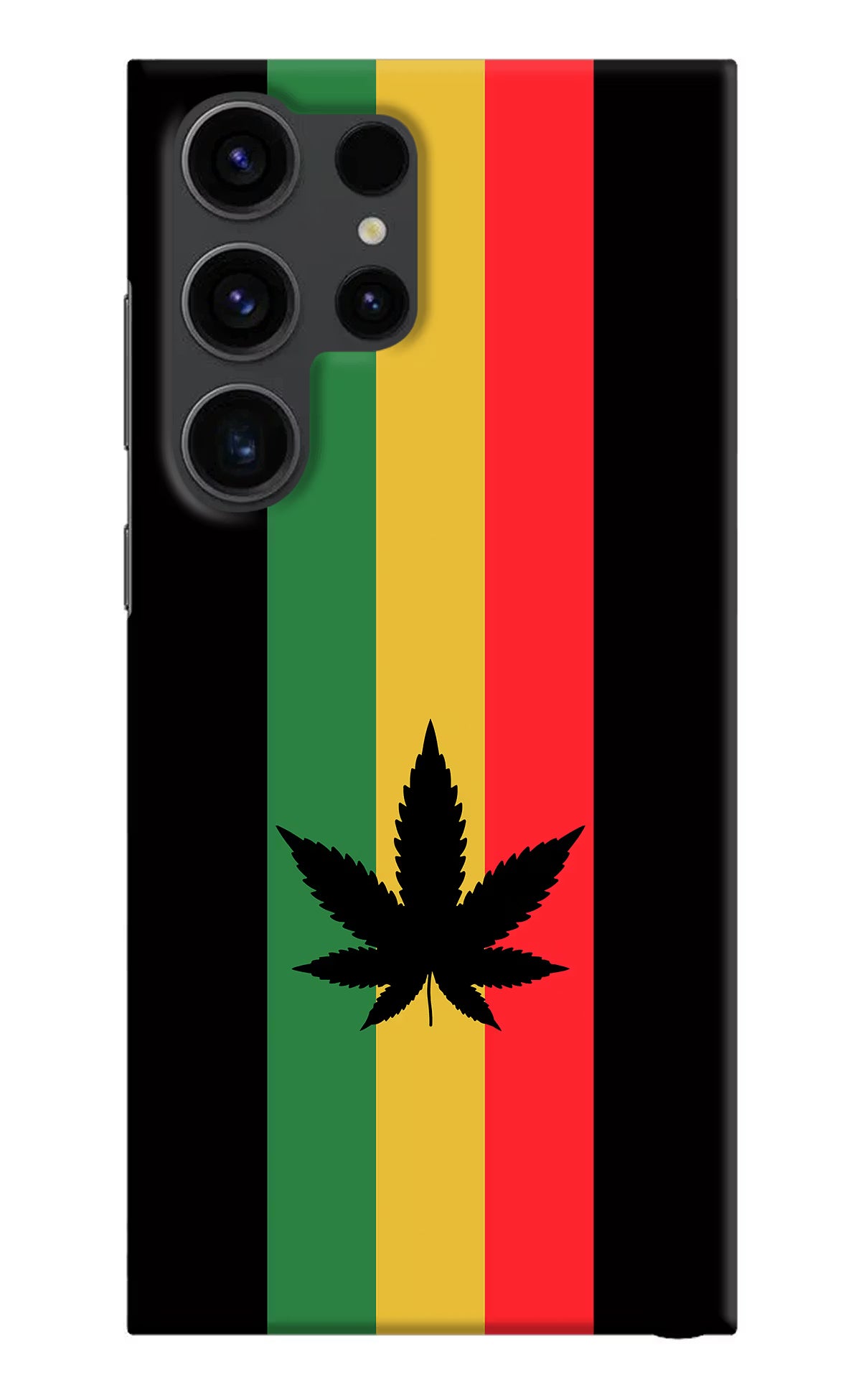 Weed Flag Samsung S23 Ultra Hard Case Back Cover by Casekaro