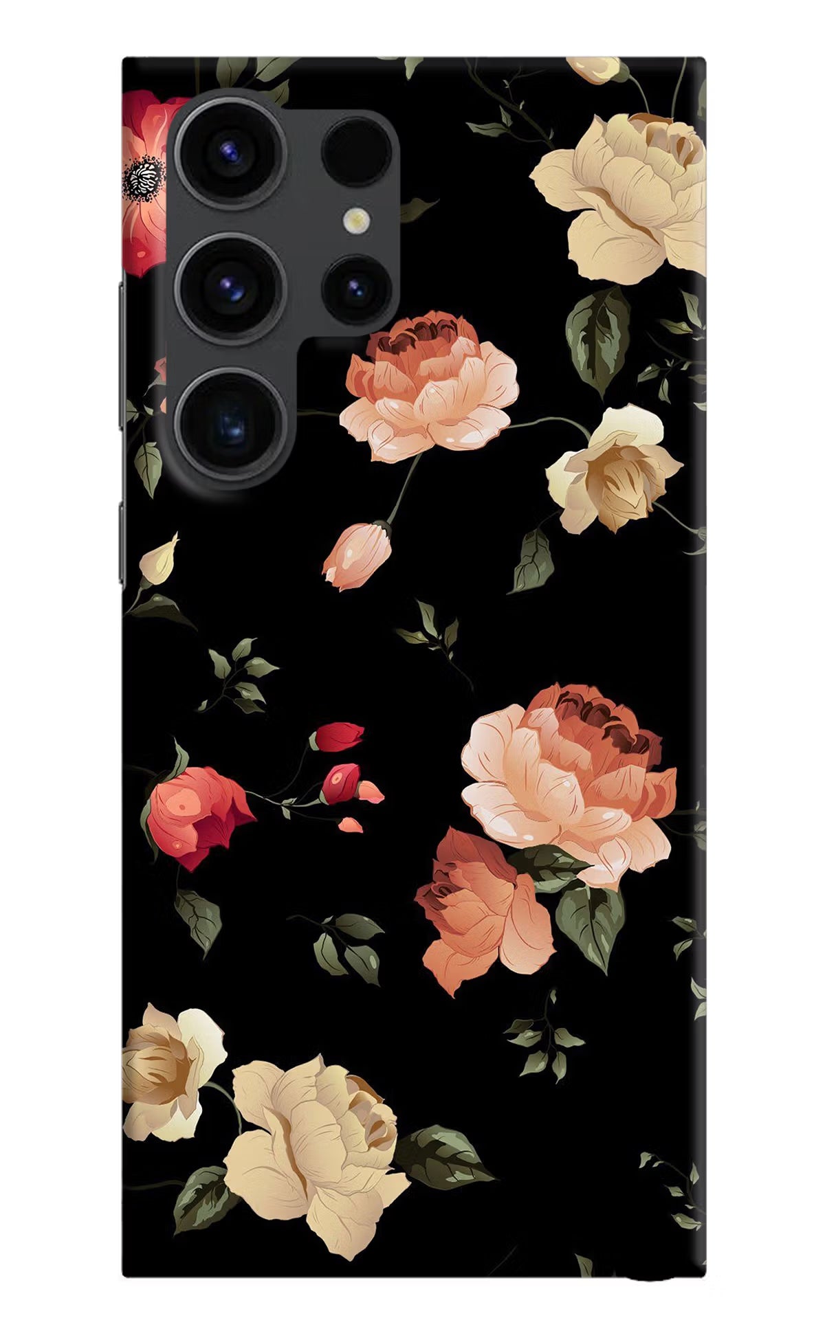 Flowers Samsung S23 Ultra Hard Case Back Cover by Casekaro