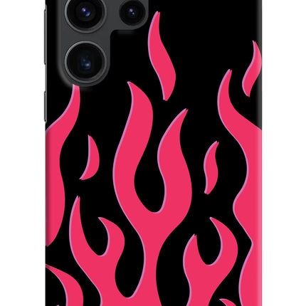 Fire Flames Samsung S23 Ultra Hard Case Back Cover by Casekaro