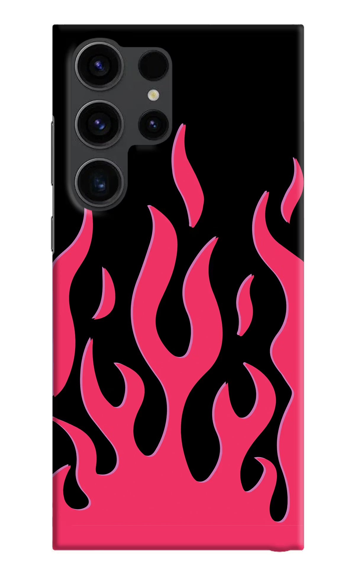 Fire Flames Samsung S23 Ultra Hard Case Back Cover by Casekaro