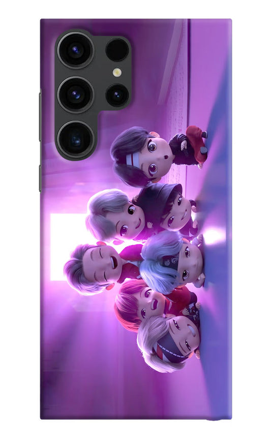 BTS Chibi Samsung S23 Ultra Hard Case Back Cover by Casekaro