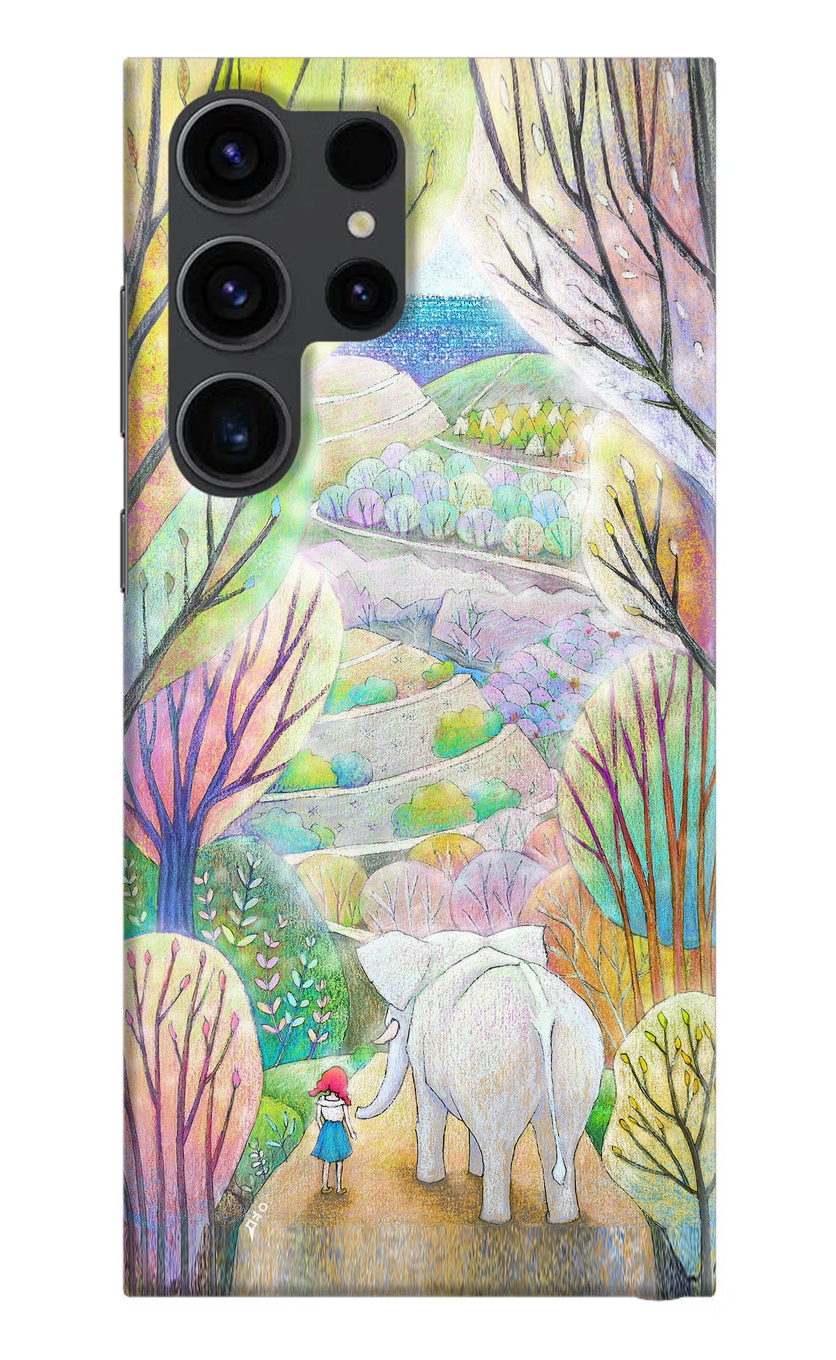 Nature Painting Samsung S23 Ultra Hard Case Back Cover by Casekaro