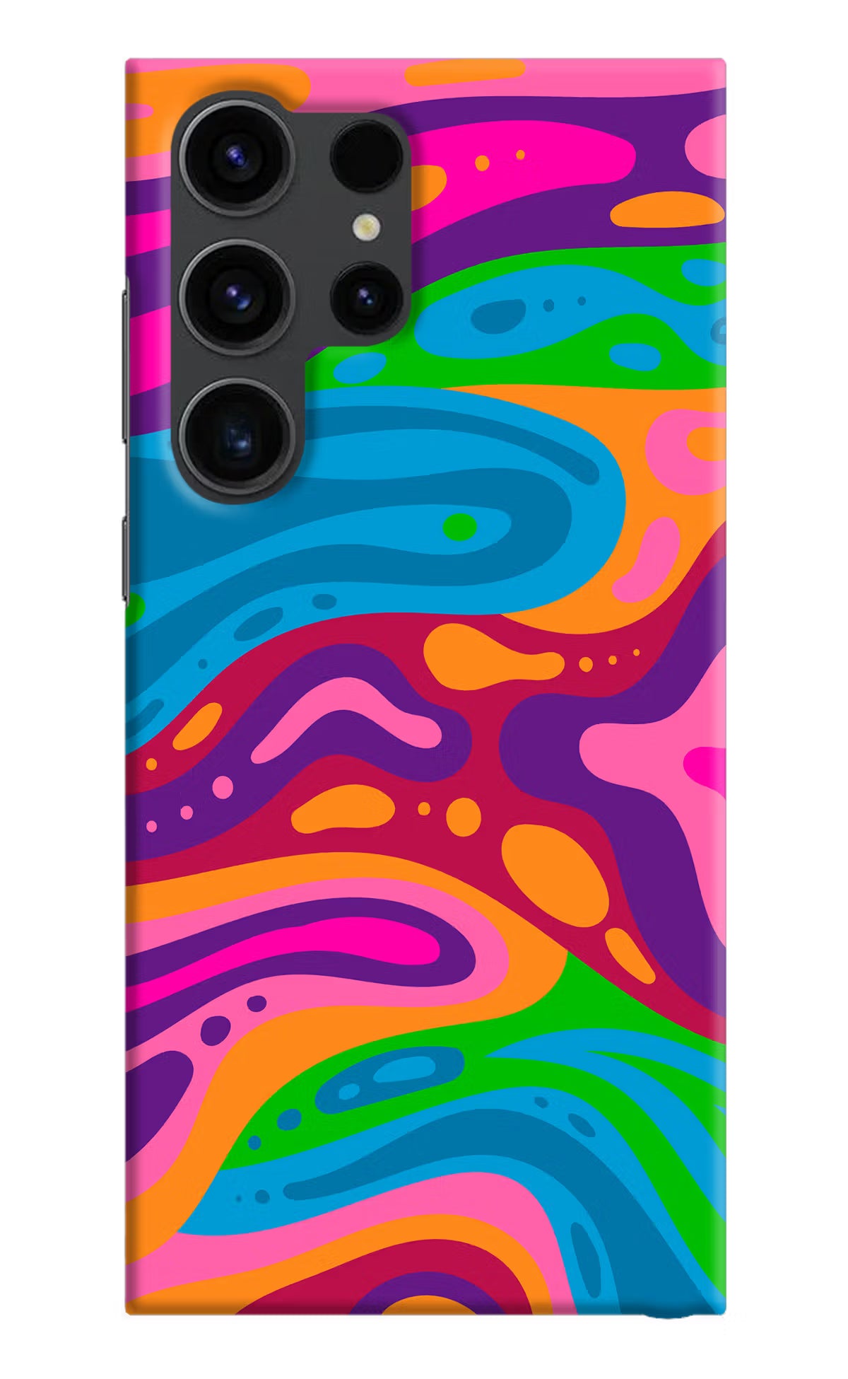 Trippy Pattern Samsung S23 Ultra Hard Case Back Cover by Casekaro