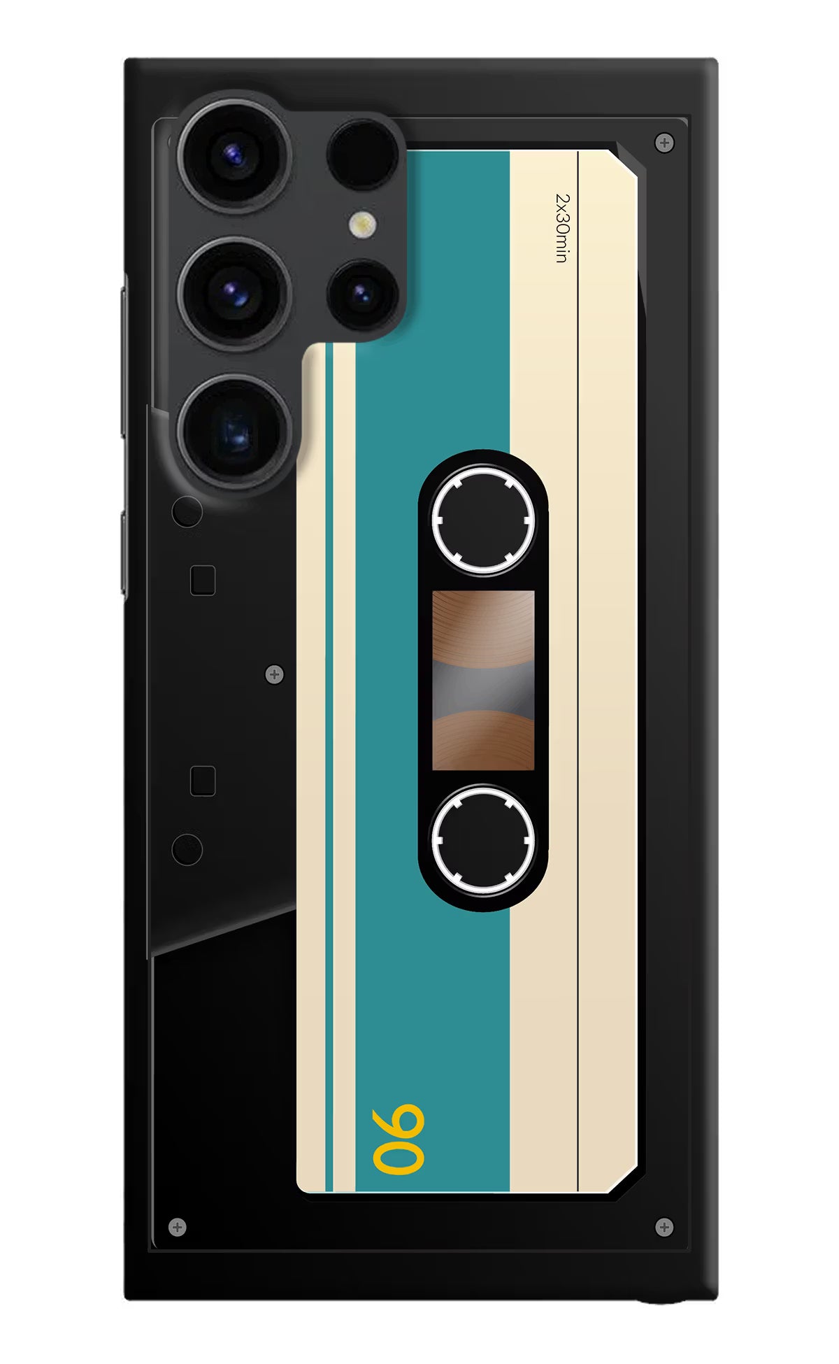 Cassette Samsung S23 Ultra Hard Case Back Cover by Casekaro