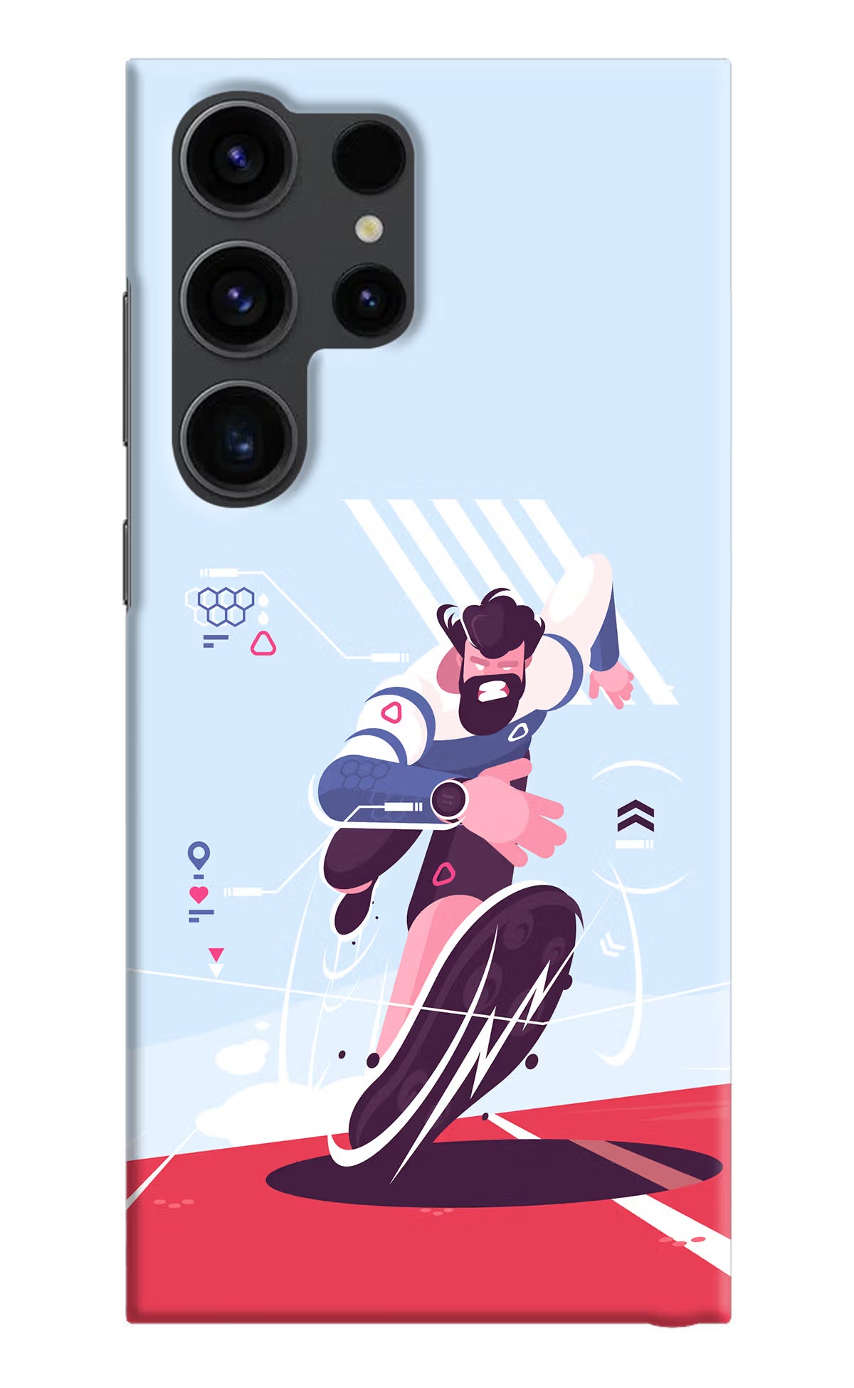 Run Pro Samsung S23 Ultra Hard Case Back Cover by Casekaro