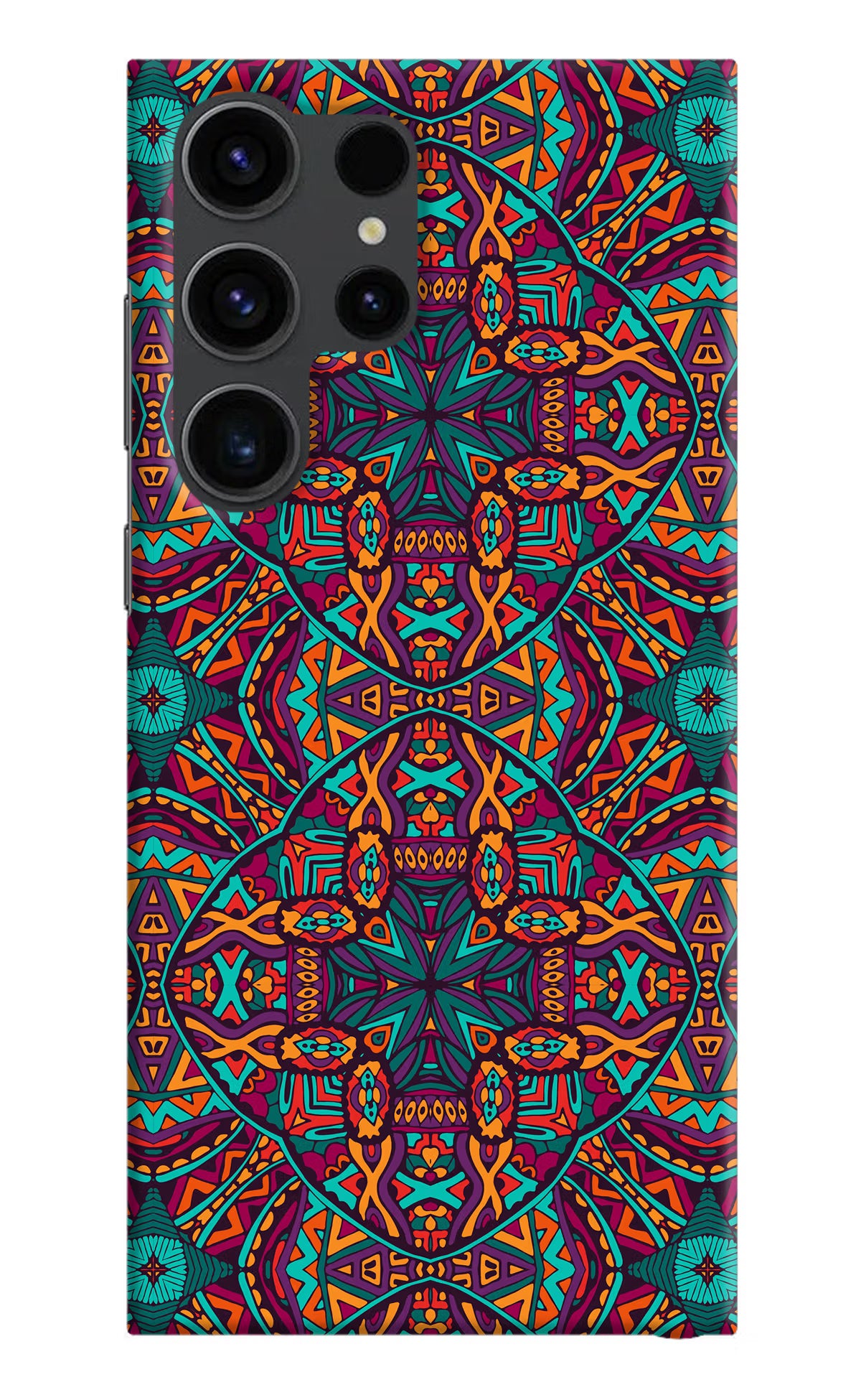 Colour Mandala Samsung S23 Ultra Hard Case Back Cover by Casekaro