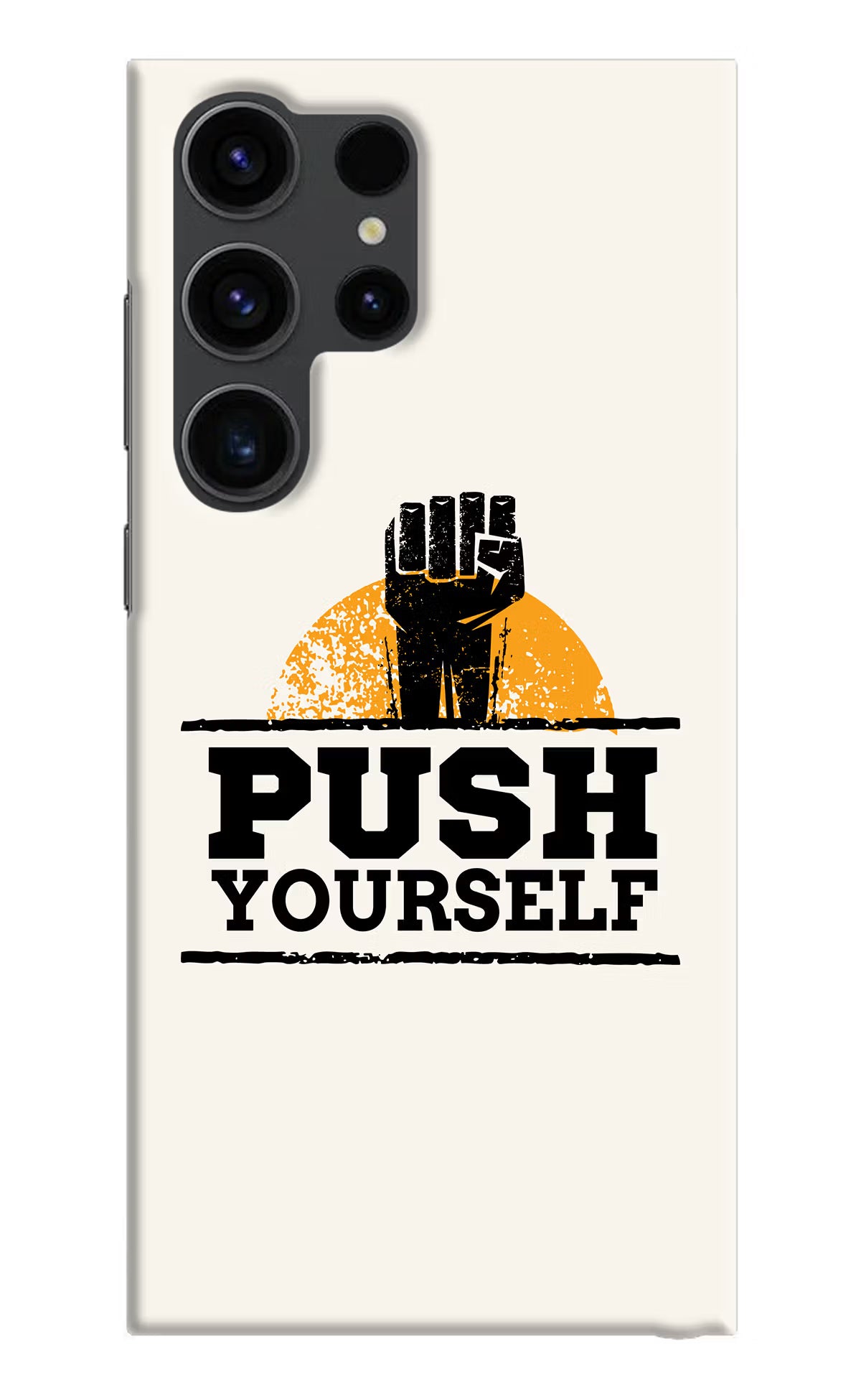 Push Yourself Samsung S23 Ultra Hard Case Back Cover by Casekaro