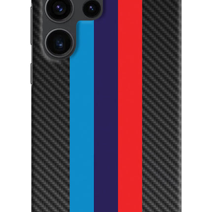 BMW Stripes Pattern Samsung S23 Ultra Hard Case Back Cover by Casekaro