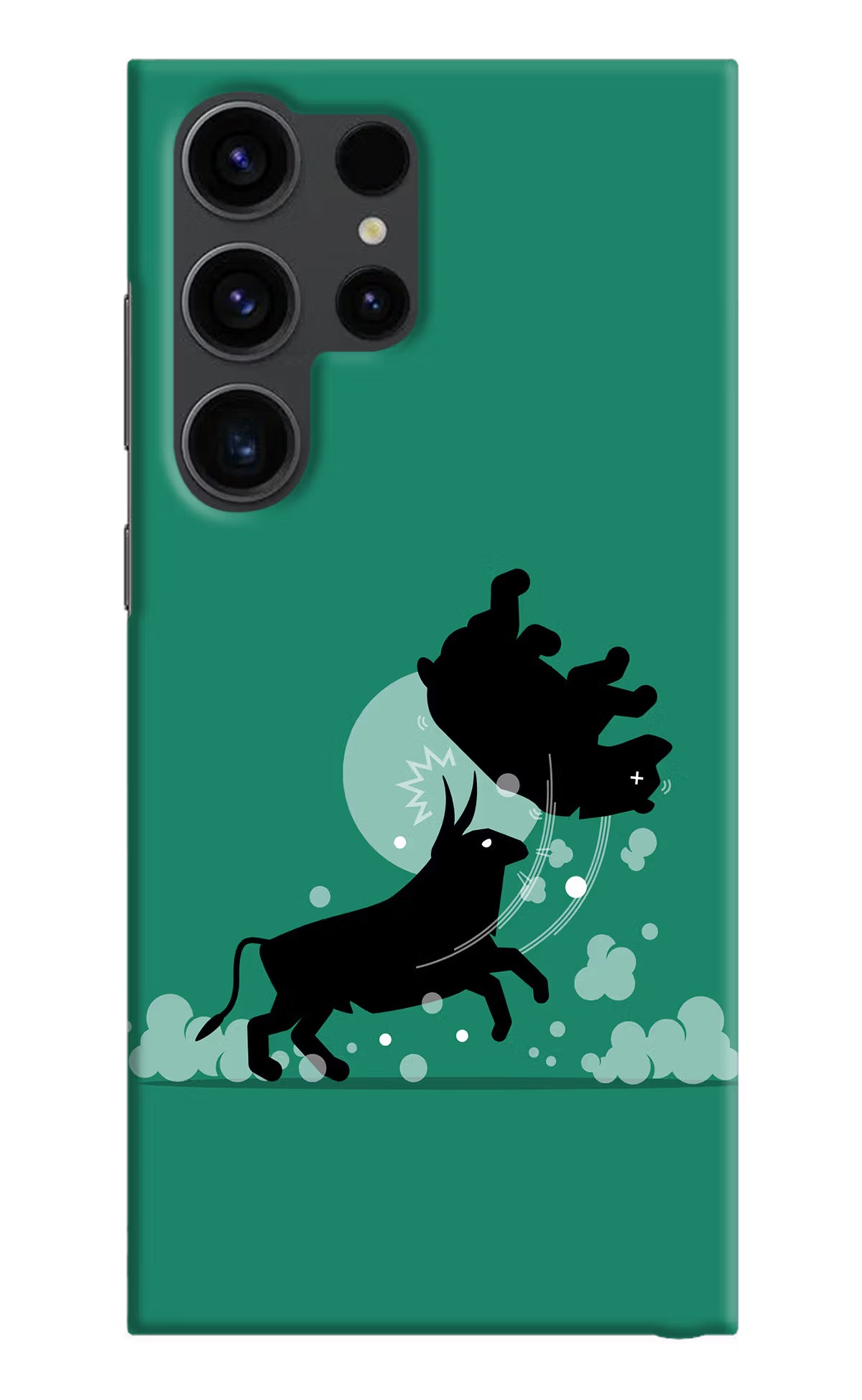 Bull Conqueror Samsung S23 Ultra Hard Case Back Cover by Casekaro