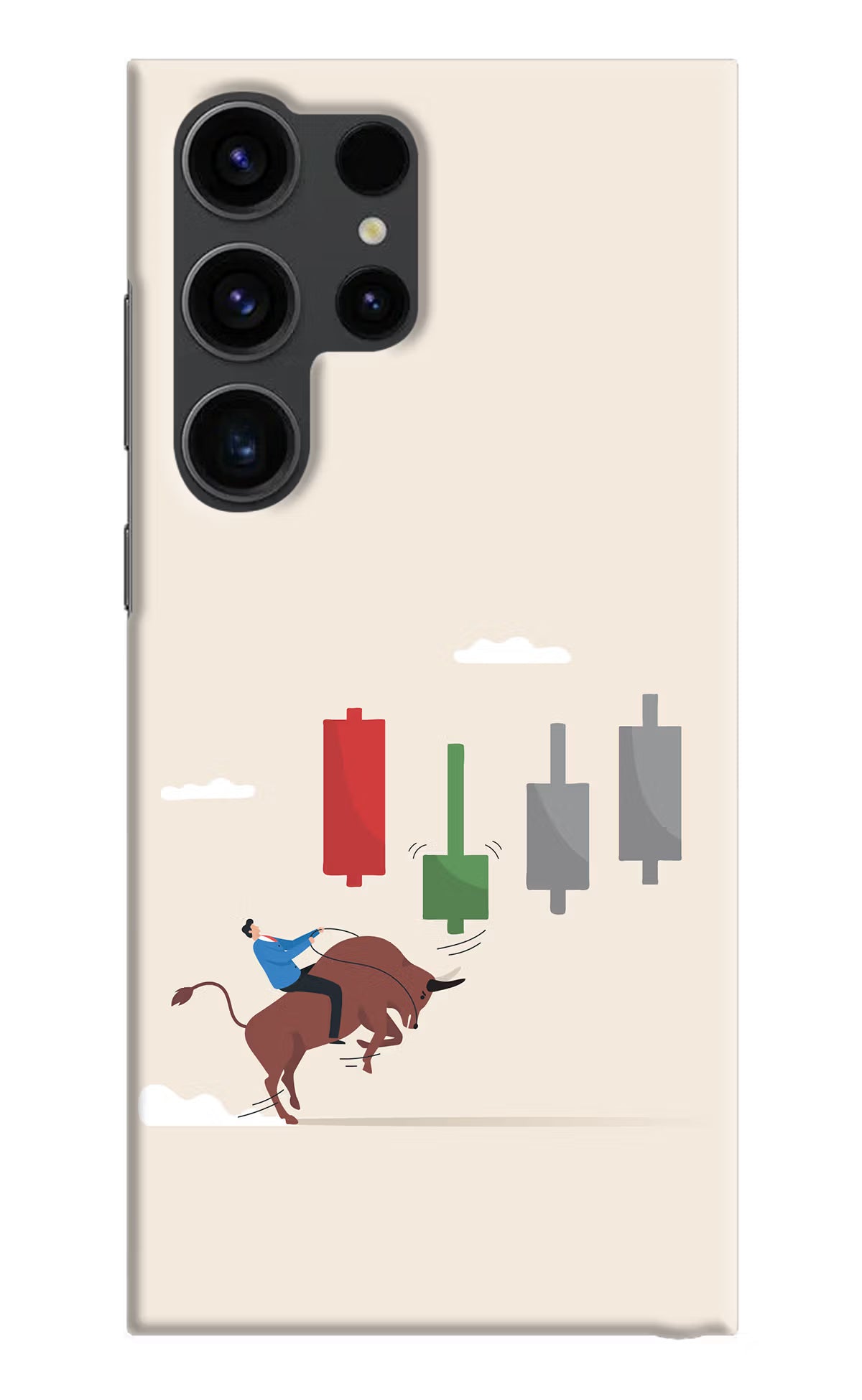 Bull Trading Momentum Samsung S23 Ultra Hard Case Back Cover by Casekaro